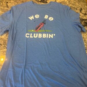 Blue Graphic Tee - We Be Clubbin'